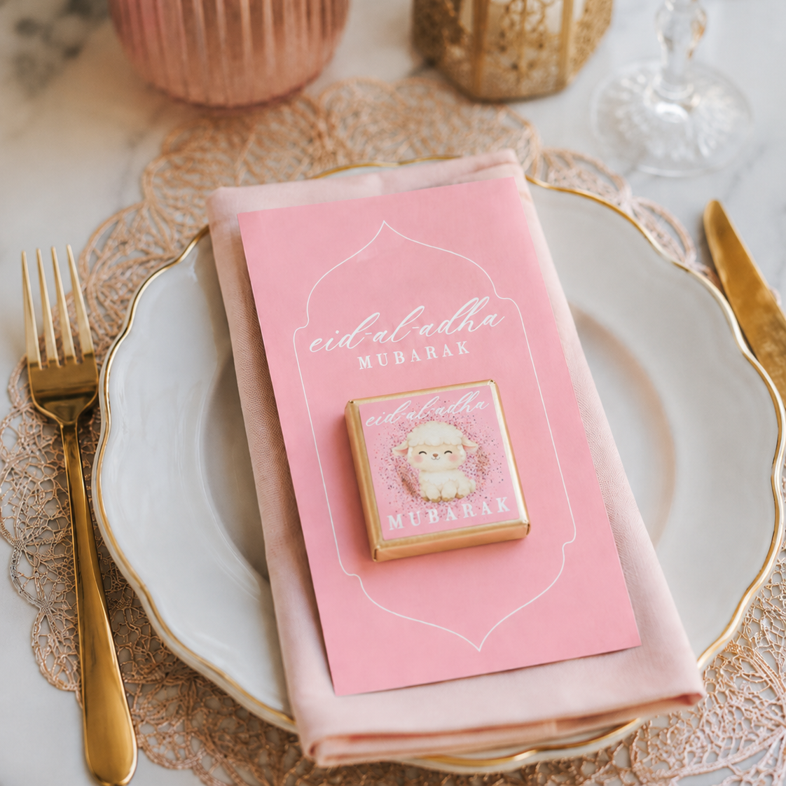 Eid al-Adha Chocolate Favour Card