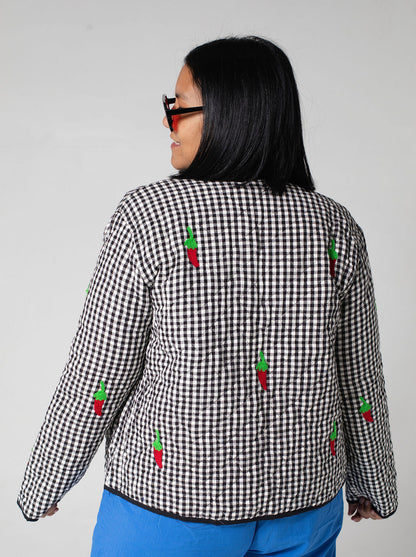 Gingham Chilli Quilted Jacket
