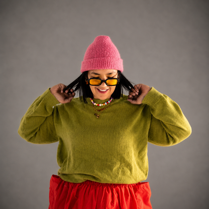 Chartreuse Relaxed Knit Jersey