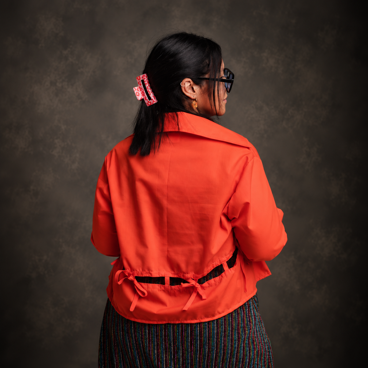Split Crop Shirt