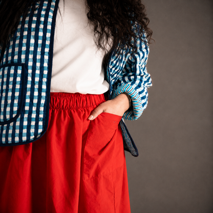 Red Maxi Skirt