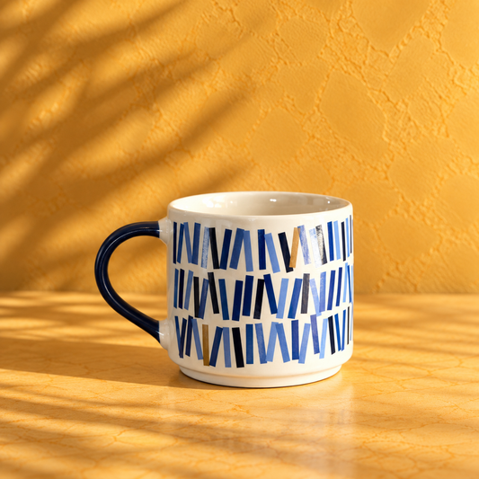 Coffee Mug – Blue Dash