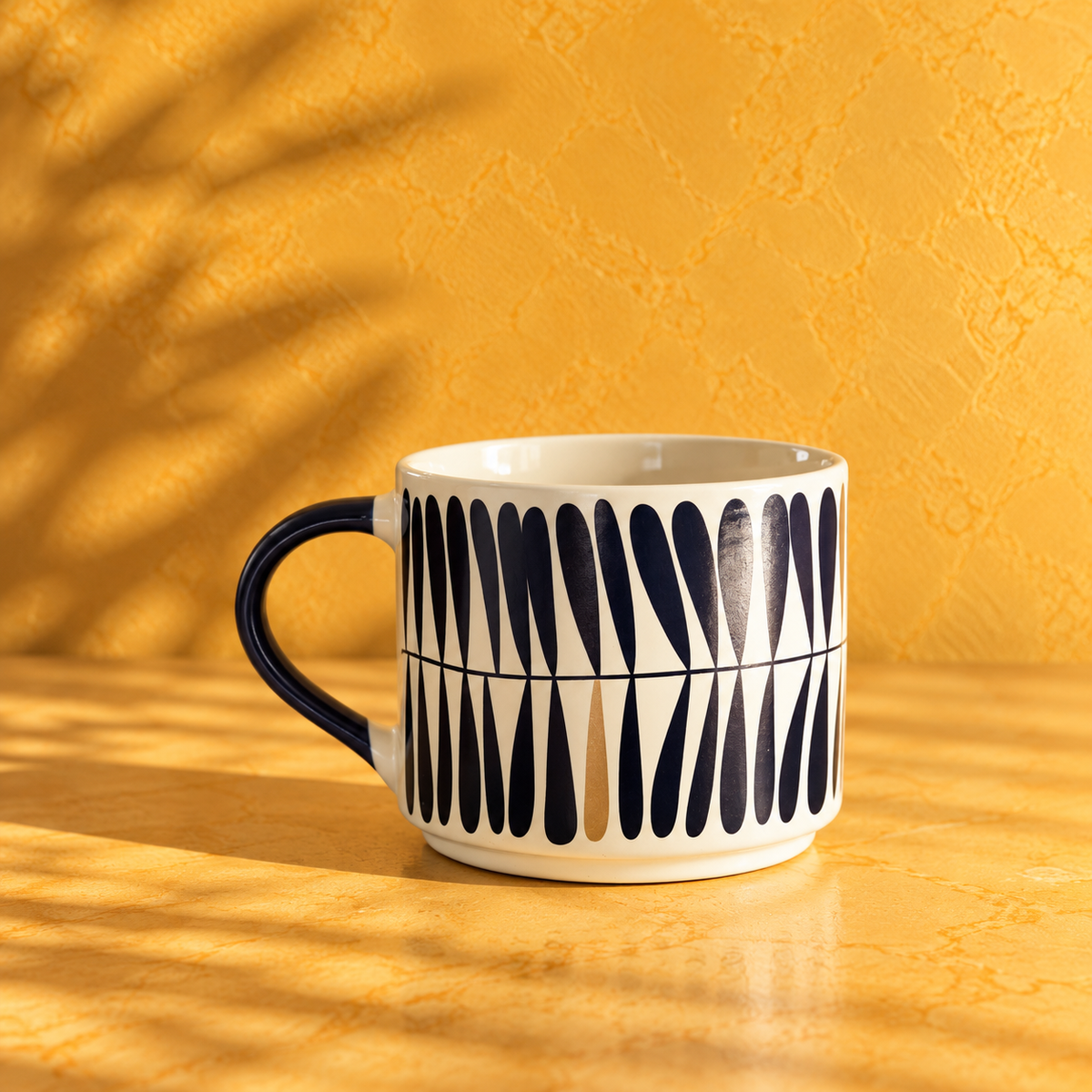 Coffee Mug – Navy Petal