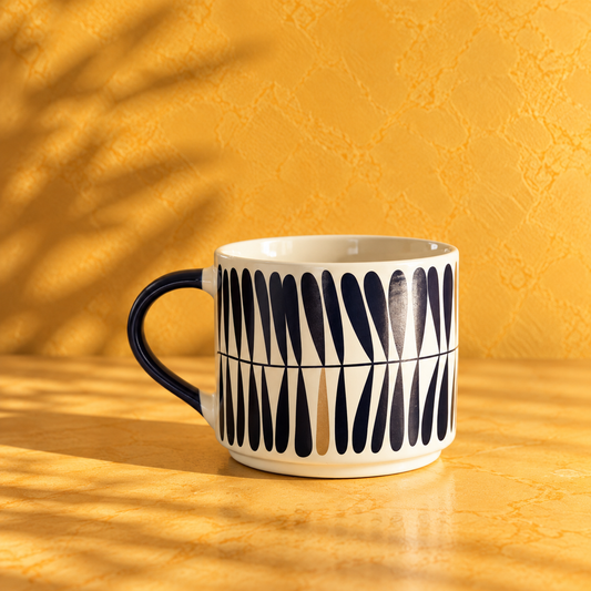 Coffee Mug – Navy Petal