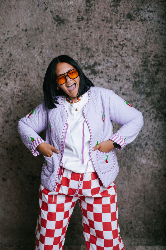 Lilac Chilli Quilted Jacket