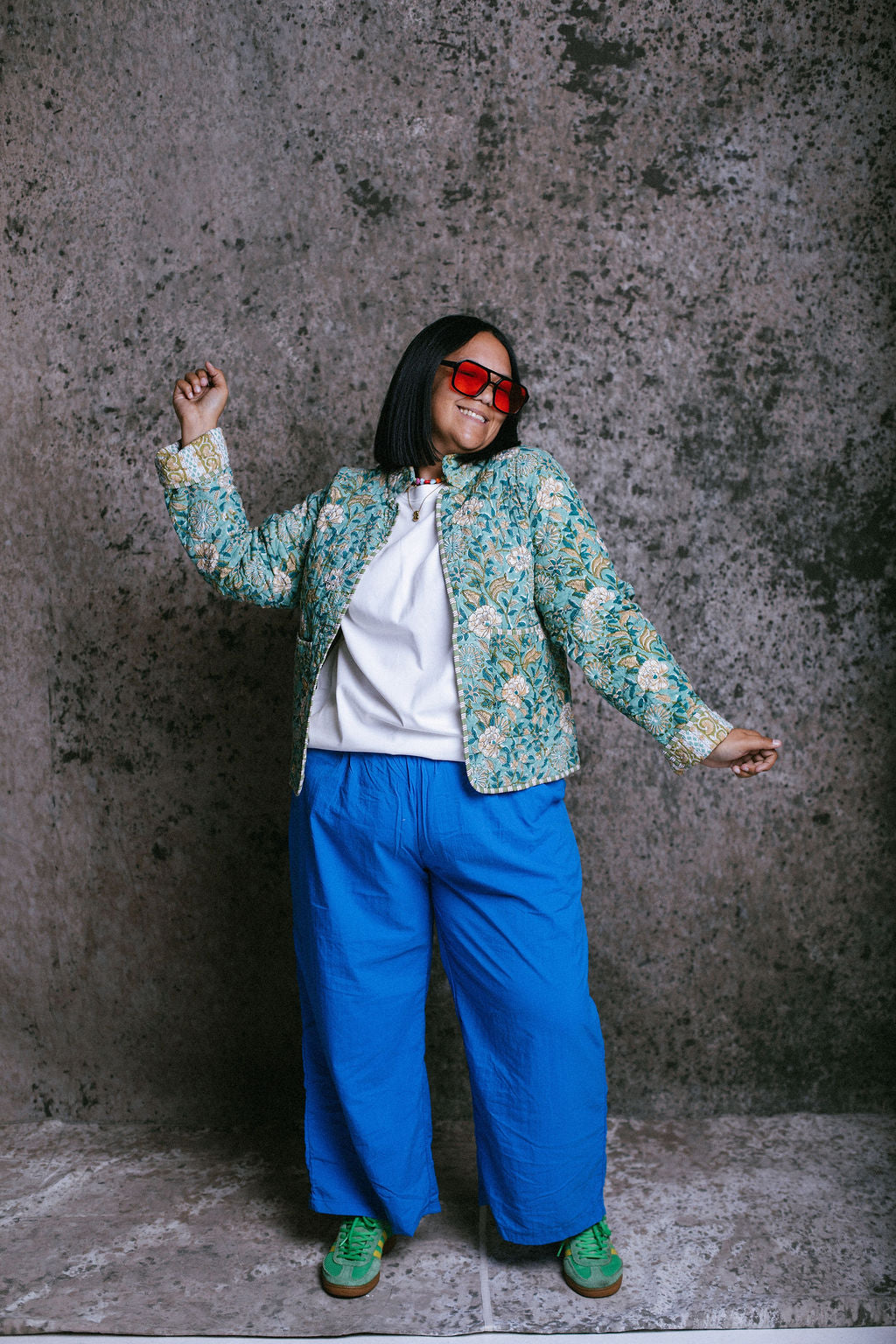 Floral Japanese Quilted Jacket